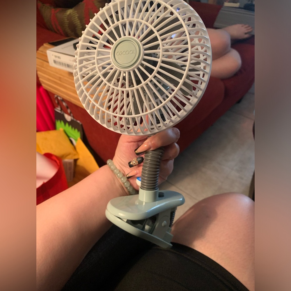 O2 cool portable stroller fan